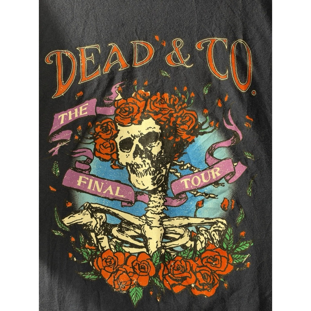 Dead & Company The Final Tour T Shirt XL Skeleton Roses Concert Band Tee